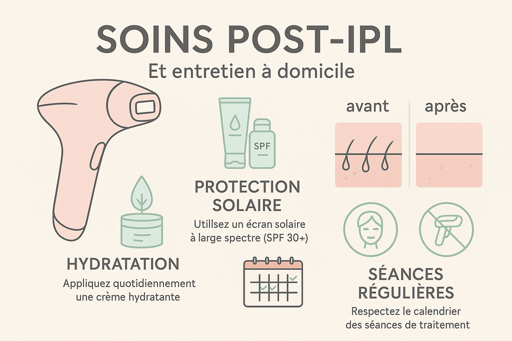 Comment entretenir et prolonger les résultats de votre épilation IPL à domicile