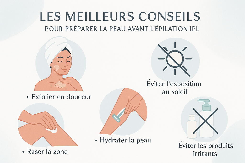 Les meilleurs conseils pour préparer votre peau avant l'épilation IPL