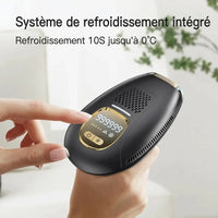 refroidissement rapide intégré - Épilateur IPL KODOLUXE Essentiel KL20 — Lumière Pulsée à Froid