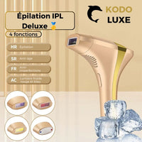 Édition Deluxe et têtes interchangeables – KODO – KL41 Épilateur IPL 4 en 1 Haut de gamme Indolore – KODOLUXE