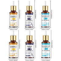 Comparatif format 30ml et 60ml - trio sérums visage HISENRAIN